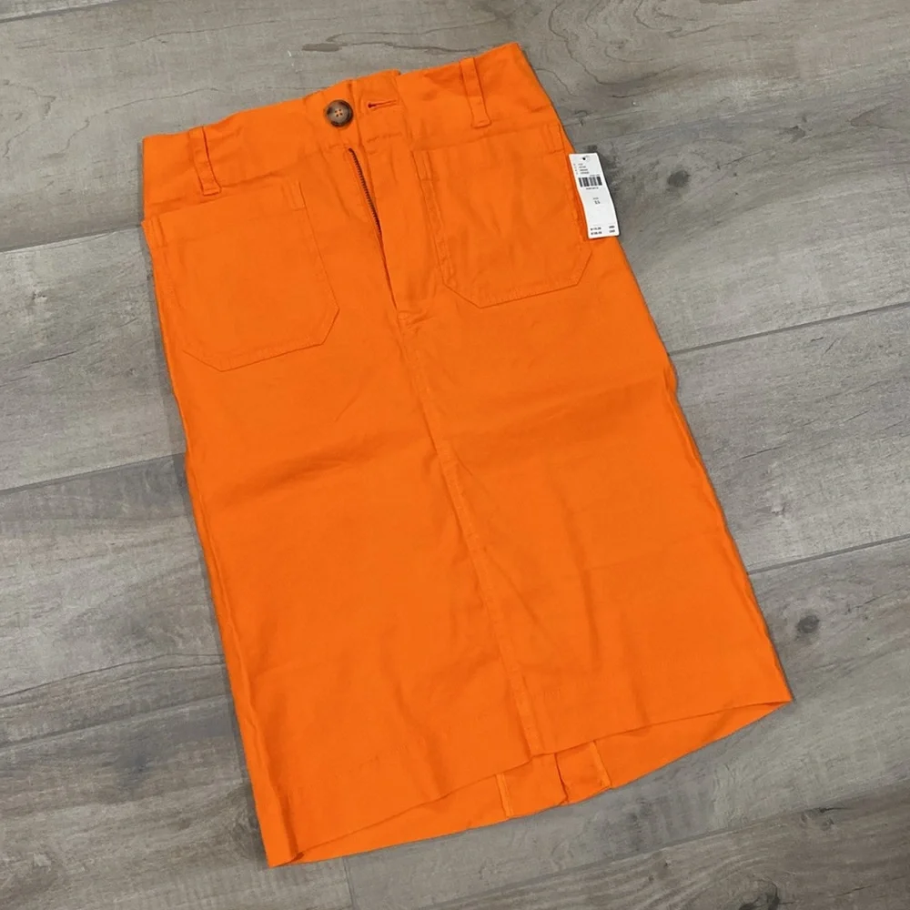 NWT Anthropologie Maeve Colette Skirt in Orange - Picture 3 of 9